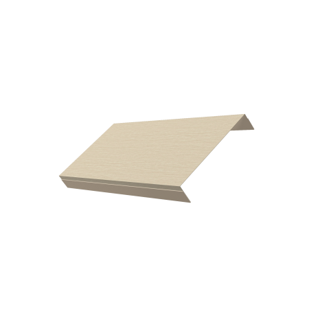 Ламель обратная 150 забора жалюзи Texas 0,45 Print Elite с пленкой Milky Wood TwinColor