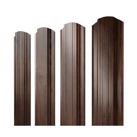 Штакетник Прямоугольный фигурный 0,45 Print Elite Cherry Wood TwinColor