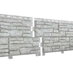 Сайдинг виниловый Stone-House СЛАНЕЦ светло-серый 0,225*2,0 15 шт./уп.
