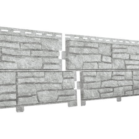 Сайдинг виниловый Stone-House СЛАНЕЦ светло-серый 0,225*2,0 15 шт./уп.