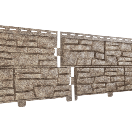 Сайдинг виниловый Stone-House СЛАНЕЦ бурый 0,225*2,0 15 шт./уп.