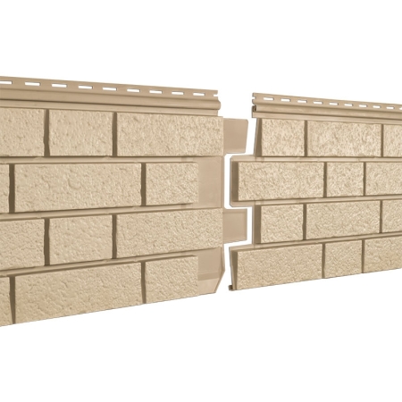 Сайдинг виниловый Stone-House S-Lock КЛИНКЕР песочный 0,292*1,95 15 шт./уп.