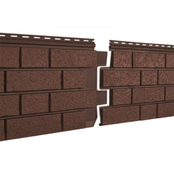 Сайдинг виниловый Stone-House S-Lock КЛИНКЕР терракотовый 0,292*1,95 15 шт./уп.