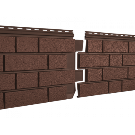 Сайдинг виниловый Stone-House S-Lock КЛИНКЕР терракотовый 0,292*1,95 15 шт./уп.