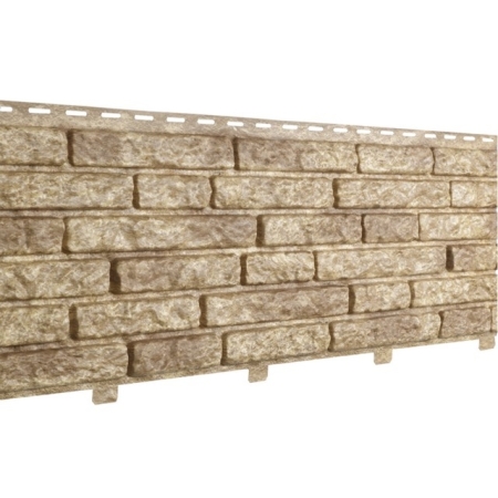Сайдинг виниловый Stone-House КВАРЦИТ темно-бежевый 0,252*2,0 15 шт./уп.