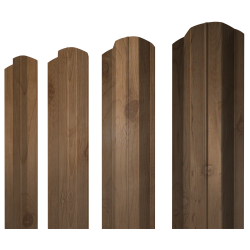 Штакетник М-образный B фигурный 0,45 Print Premium Pine Wood Fresh