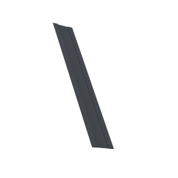 Крепежная планка жалюзи Milan,Tokyo 0,45 DRAP TX RAL 7024 мокрый асфальт 2,5