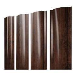 Штакетник Круглый с прямым резом 0,45 Print Elite Cherry Wood TwinColor