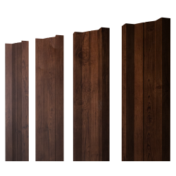 Штакетник М-образный А с прямым резом 0,45 Print-Double Premium Cherry Wood Fresh