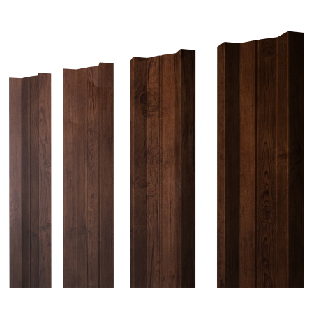 Штакетник М-образный А с прямым резом 0,45 Print-Double Premium Cherry Wood Fresh