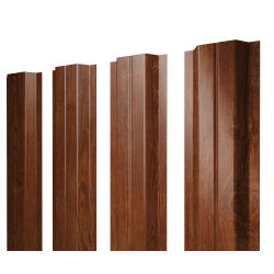 Штакетник П-образный A с прямым резом 0,45 Print Elite Rowan TwinColor