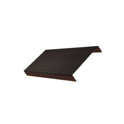 Ламель обратная 150 забора жалюзи Texas 0,45 Print Elite с пленкой Coffee Wood TwinColor