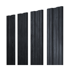 Штакетник Twin с прямым резом 0,45 Print Premium Grey Wood TwinColor