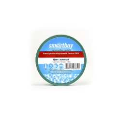 Изолента Smartbuy 0,13*15мм*10 метров, зеленая