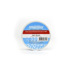 Изолента Smartbuy 0,18*19мм*20 метров, белая