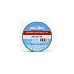 Изолента Smartbuy 0,18*19мм*20 метров, зеленая