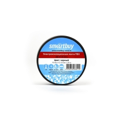 Изолента Smartbuy 0,18*19мм*20 метров, черная