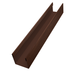 Стойка жалюзи Milan Slim 0,45 Print Elite Choco Wood TwinColor (2м)