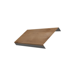 Ламель обратная 150 забора жалюзи Texas 0,45 Print Premium с пленкой Pine Wood Fresh
