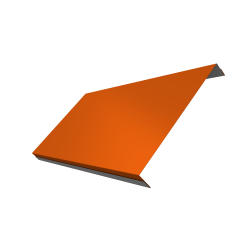 Ламель обратная 200 забора жалюзи Texas 0,45 PE с пленкой RAL 2004 оранжевый