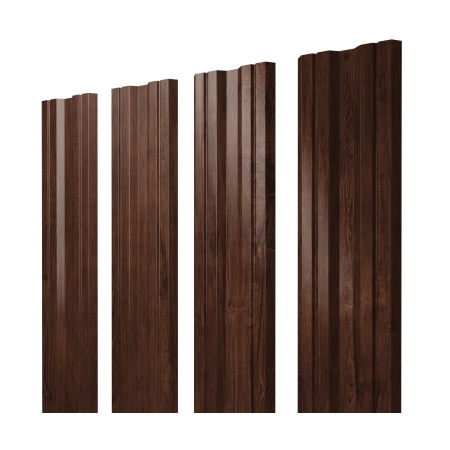 Штакетник Twin с прямым резом 0,45 Print Elite Cherry Wood TwinColor