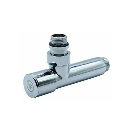 Вентиль для полотенцесушителя Thermofix (угловой,маховик круг, 1/0*3/4 г/г)