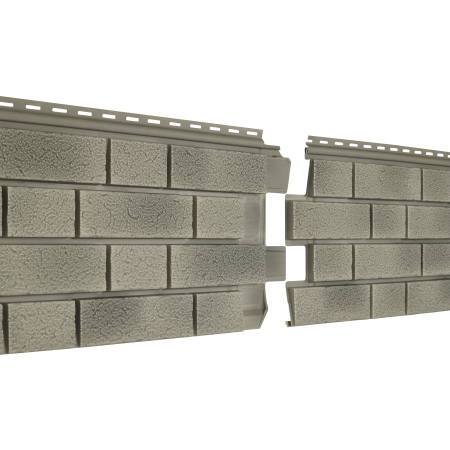 Сайдинг виниловый Stone-House S-Lock КЛИНКЕР БАЛТИК Холодный цемент  0,292*1,95 15 шт./уп.