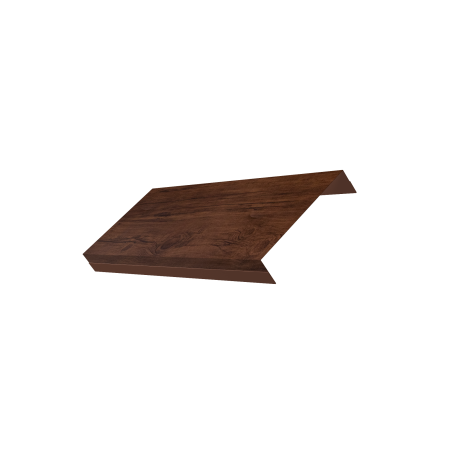 Ламель обратная 125 забора жалюзи Texas 0,45 Print Premium с пленкой Cherry Wood Fresh TwinColor