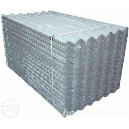 Шифер 7 волн г. Михайловка 5,8 мм ГОСТ (98*175 см) (112шт/пал)