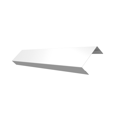 Ламель обратная 50 забора жалюзи Texas 0,45 PE с пленкой RAL 9003 сигнальный белый