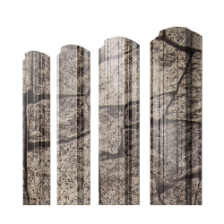 Штакетник Прямоугольный фигурный 0,45 Print Elite King Stone TwinColor