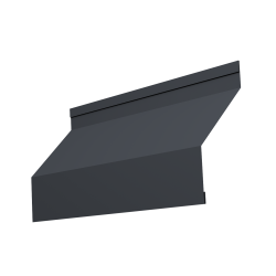 Ламель забора жалюзи Milan new 0,45 Drap-double TX RAL 7024 мокрый асфальт