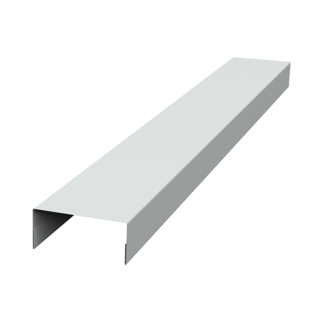 Ламель лицевая 125 забора жалюзи Texas стартовая/финишная для калиток и ворот 0,45 Drap TX RAL 9003