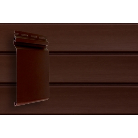 Сайдинг Natural-Брус S7 GL Акрил Темный дуб 0,182*3,0 м