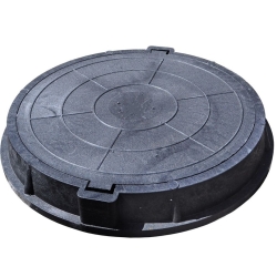 Люк д/колодцев 67 макс.3т кругл. черный