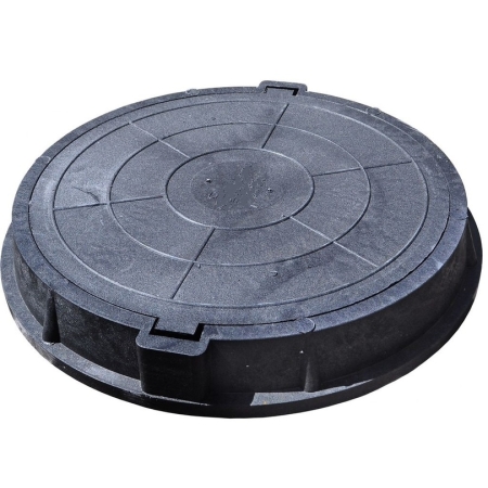 Люк д/колодцев 67 макс.3т кругл. черный