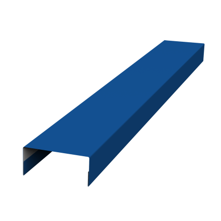 Ламель лицевая 125 забора жалюзи Texas стартовая/финишная для калиток и ворот 0,45 PE RAL 5005