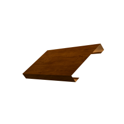 Ламель лицевая 125 забора жалюзи Texas 0,45 Print Premium с пленкой Golden Wood Intense FTC