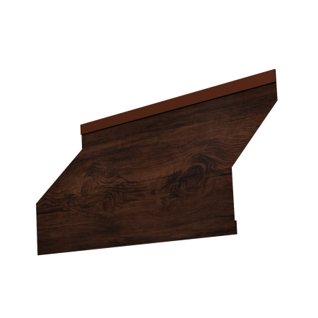 Ламель забора жалюзи Milan new 0,45 Print Elite с пленкой Cherry Wood TwinColor