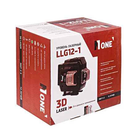 Уровень лазерный LLG12-1 зеленый 12 лучей Number one (кейс,2акк,з/у для акк,360*3.пульт)