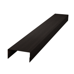 Ламель лицевая 125 забора жалюзи Texas стартовая/финишная для калиток и ворот 0,45 Coffe Wood