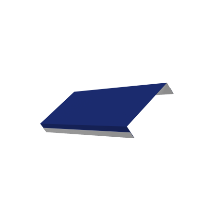 Ламель обратная 125 забора жалюзи Texas стартовая/финишная для калиток и ворот0,45 PE RAL 5002