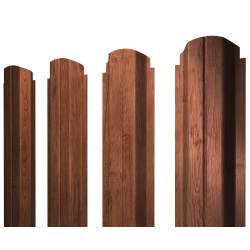 Штакетник П-образный А фигурный 0,45 Print Premium Rowan Wood Intense FTC