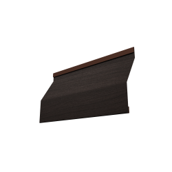 Ламель забора жалюзи Milan Slim 0,45 Print Elite Coffee Wood TwinColor