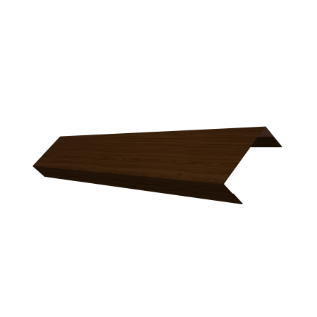 Ламель обратная 50 забора жалюзи Texas 0,45 Print Elite с пленкой Choco Wood TwinColor