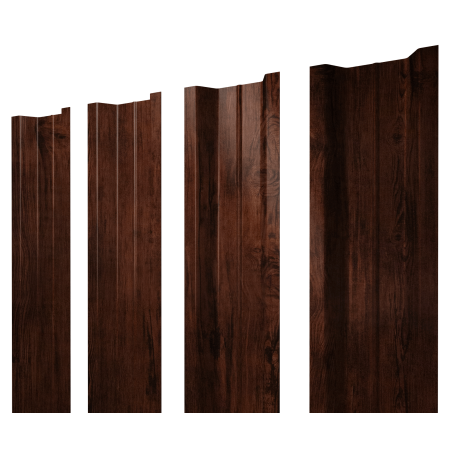 Штакетник П-образный В с прямым резом 0,45 Print Elite Cherry Wood TwinColor