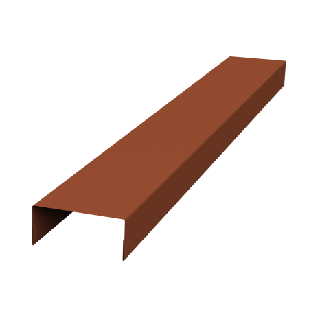 Ламель лицевая 125 забора жалюзи Texas стартовая/финишная для калиток и ворот 0,5 Velur X 8004