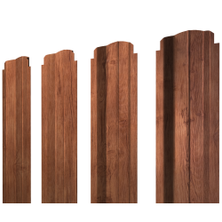 Штакетник П-образный В фигурный 0,45 Print Premium Rowan Wood Intense FTC
