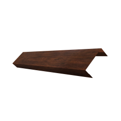 Ламель обратная 50 забора жалюзи Texas 0,45 Print Premium с пленкой Cherry Wood Dark FTC