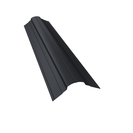 Конёк полукруглый RAL7024 Drap (мокрый асфальт ) 0,45мм